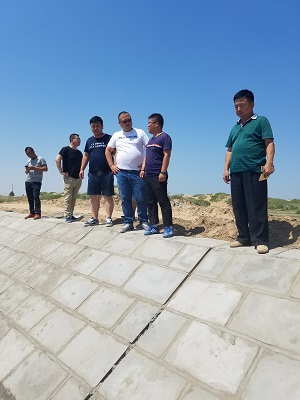 董事長薛躍虎對我公司正在施工項目進行實地考察